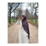 Mira İpek Ceylan Bambi Desenli Pamuk Soft Şal ps200