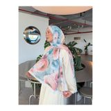 Mira İpek Desenli Pamuk Soft Şal İlham Serisi Bebek Mavi Pembe ps90