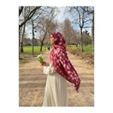 Mira İpek Royal Bambi Ceylan Desenli Pamuk Soft Şal ps211