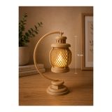 Mira Lamour Atelier 3D Dekoratif Retro Fener Gece Lambası | LED Işıklı Masa Lambası | 15 cm PLA Dekoratif Aydınlatma
