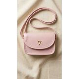 Mira Mini Çapraz Askılı Kadın Çantası Gold Detaylı Şık Günlük Omuz Çantası ✨ - 044-Pembe