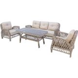 Mira Rattan Bahçe Oturma Grubu | 3+1+1 Sehpalı Bahçe Takımı
