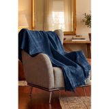 Mira Throw Koltuk Şalı TV Battaniyesi Denim 130x170