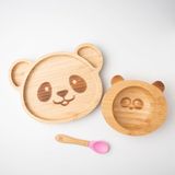 Mirabambino Panda Bambu Tabak Seti Sarı