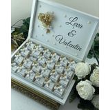 Mirabella Gift 24 Adet Inci Süslemeli Söz , Nişan , Davet , Nikah , Düğün Özel Gün Çikolatası