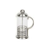 Miraç Metal Saplı French Press, 600 ml, Beyaz