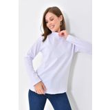 mirach Beyaz Uzun Kollu Body Bluz Tunik Tesettür Body Badi Kadın Beyaz Bluz Kadın Bluz