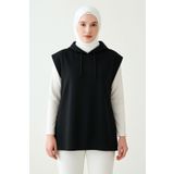 mirach Yanları Açık Büyük Beden Oversize Sweatshirt Süveter Modeli Sıfır Kol Tasarım