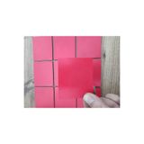 Miracix 10 Adet Ahşap Renkli Kare Bardak Altlığı Supla – 3 mm MDF Dekoratif Hobi ve Süsleme Ürünü Kırmızı Kırmızı 6 x 6