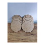 Miracix 10 Adet Ahşap Supla 10 Cm Çap Ham Mdf 3 mm Lazer Kesim Yuvarlak Kahverengi 10 x 10
