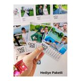 Miracix 12 Adet Kişiye Özel Resimli 2026 Takvim Buzdolabı Magneti – 9x10 cm Fotoğraflı Hatıra Magnet Seti