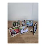 Miracix 6 Adet Ahşap Polaroid Mini Fotoğraf Çerçevesi - 9x9cm Çok Renkli 8 x 8