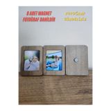 Miracix 8 Adet 7x9.5 cm Kişiye Özel Resimli Ahşap Buzdolabı Magneti (Fotoğraf Dahil) Çok Renkli 7 x 10