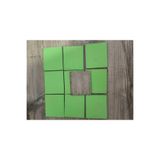Miracix Ahşap Renkli Kare Bardak Altlığı Supla – 3 mm MDF Dekoratif Hobi ve Süsleme Ürünü Yeşil Yeşil 6 x 6