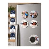 Miracix Kişiye Özel Rozet Magnet 10'lu Set 58 mm | Fotoğraflı Rozet Magnet | Resimli Buzdolabı Magneti