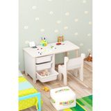 Miracle 3D 3 Sepetli Çocuk Aktivite Masa Sandalye - Beyaz