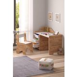 Miracle 3D Çocuk Çalışma Masası 90X45 Cm 3 Sepetli Çocuk Çalışma Masası Sırt Dayamalı Sandalye