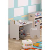 Miracle Çocuk Oyun Aktivite Masası 90x45 cm Beyaz MDF Malzeme ile Ergonomik Tasarım ve Geniş Depolama Alanı