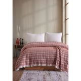 Miracolo Home Müslin 4 Katlı Yatak Örtüsü Pike Çift Kişilik Pamuklu Çift Kişilik 200X230 - Kırmızı