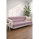 Miracolo Home Pamuklu Koltuk Örtüsü Şalı Kaymaz Dokulu Çok Amaçlı Kanepe Çekyat Örtüsü - 170 x 200 cm - Bordo