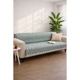 Miracolo Home Pamuklu Koltuk Örtüsü Şalı Kaymaz Dokulu Çok Amaçlı Kanepe Çekyat Örtüsü - 170 x 200 cm - Yeşil