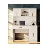 miracool Açelya Kitaplıklı Çalışma Masası / Komple MDF / Şık Tasarım / Fonksiyonel