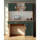 Miracool Begonya Kitaplıklı Çalışma Masası / Komple Mdf / Şık Tasarım / Fonksiyonel - 120 x 165