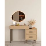 Miracool Karin Aynalı Şifonyer / Makyaj Masası / LED Işıklı Ayna Dahil / Komple Mdf