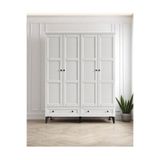 Miracool Karin Beyaz 4 Kapılı Dolap / Gardrop / %100 Mdf