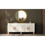 Miracool Konsol & LED Işıklı Ayna Dahil / Çok Amaçlı Dolap / Komple Mdf - 160 x 80
