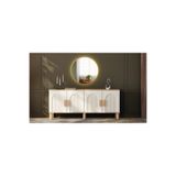 miracool Konsol & Led Işıklı Ayna Dahil / Çok Amaçlı Dolap / Komple MDF