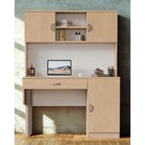 Miracool Ladin Kitaplıklı Çalışma Masası / Komple Mdf / Şık Tasarım / Fonksiyonel - 120 x 165