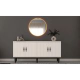 Miracool Lale Konsol & LED Işıklı Ayna Dahil / Çok Amaçlı Dolap / Komple Mdf - 160 x 80