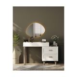Miracool Lavanta Aynalı Şifonyer / Makyaj Masası / LED Işıklı Ayna Dahil / Komple Mdf
