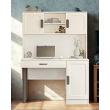 Miracool Manolya Kitaplıklı Çalışma Masası / Komple Mdf / Şık Tasarım / Fonksiyonel - 120 x 165