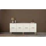 Miracool Menekşe Konsol / Komple Mdf / Çok Amaçlı Dolap / Tv Ünitesi / Modern Tasarım - 160 x 80 - Menekşe Moru