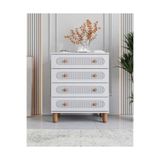miracool Milen 4 Çekmeceli Şifonyer / %100 MDF / Beyaz