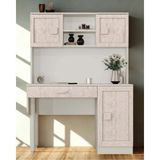 Miracool Nilüfer Kitaplıklı Çalışma Masası / Komple Mdf / Şık Tasarım / Fonksiyonel - 120 x 165
