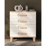 Miracool Orkide 4 Çekmeceli Şifonyer MDF Malzemeden Modern Tasarım 100 x 80 cm - Ekru