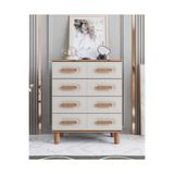 miracool Otto 4 Çekmeceli Şifonyer / %100 MDF / Antrasit