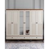 Miracool Panjur Fix 6 Kapılı Dolap / %100 Mdf / Çam-Aytaşı