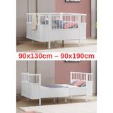 Miracool Riva Büyüyen Karyola / Komple Mdf - Lake - Beyaz - 100 x 200 cm