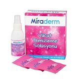 Miraderm 100 ml Vücut Temizleme Solüsyonu + 20 Adet Hijyenik Mendil