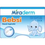 Miraderm Bebsi Nazal Aspiratör Ultra Yumuşak Uçlarla 12 Adet Tek Kullanımlık