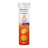 Miraderm Vitamin C 1000 mg Çinko 20 Efervesan Tablet