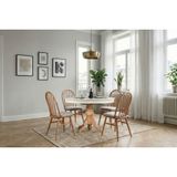 Mirage Oval Açılır Masa Sandalye Takımı, Natural Beyaz, 80X120