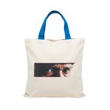 MİRAİ Atatürk Göz Portresi Baskılı Krem Kanvas Omuz Çantası/Tote Bag - Bireysel ve Kurumsal Siparişe Uygun