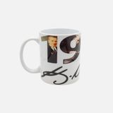 MİRAİ Atatürk İmzalı ve 1938 Temalı Özel Baskılı Seramik Kupa 330 ml - Bireysel ve Kurumsal Siparişe Uygun