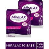 Miralax Oral Solüsyon Makrogol 3350 Tek Kullanımlık 10 Saşe X 2 Kutu