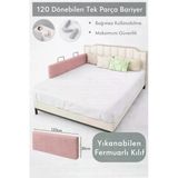 MİRALAY Yeni Nesil Yatak Bariyeri 120 cm Pembe